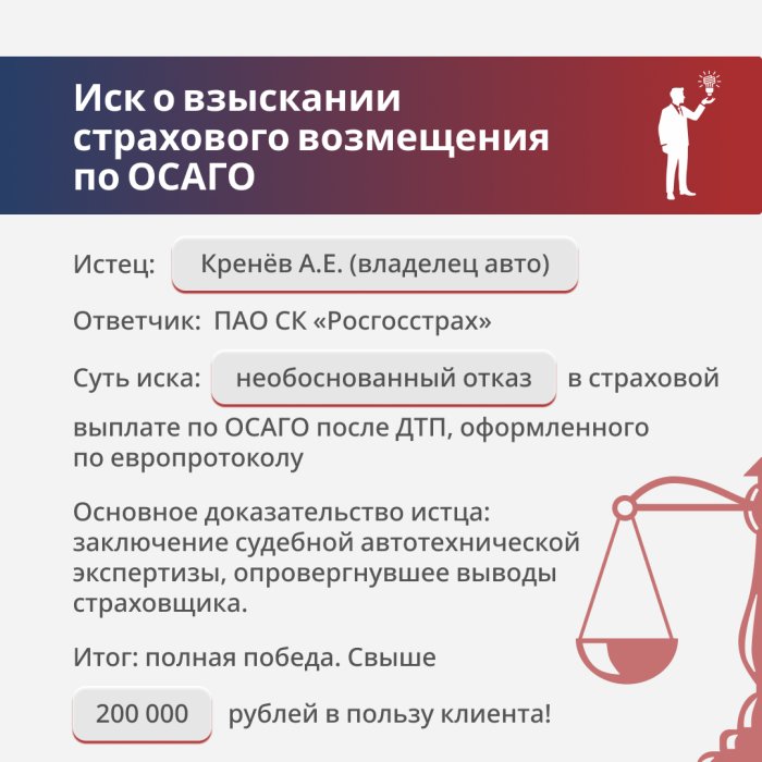 Картинка Взыскание страхового возмещения по ОСАГО